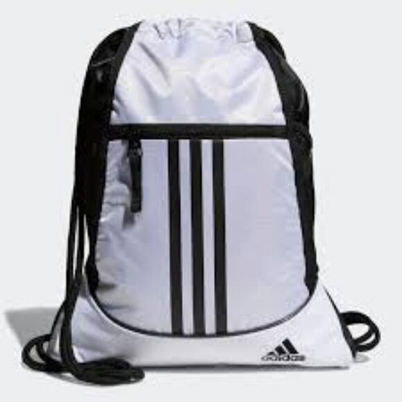 NWT Adidas Alliance 2 Sackpack White - Picture 2 of 6